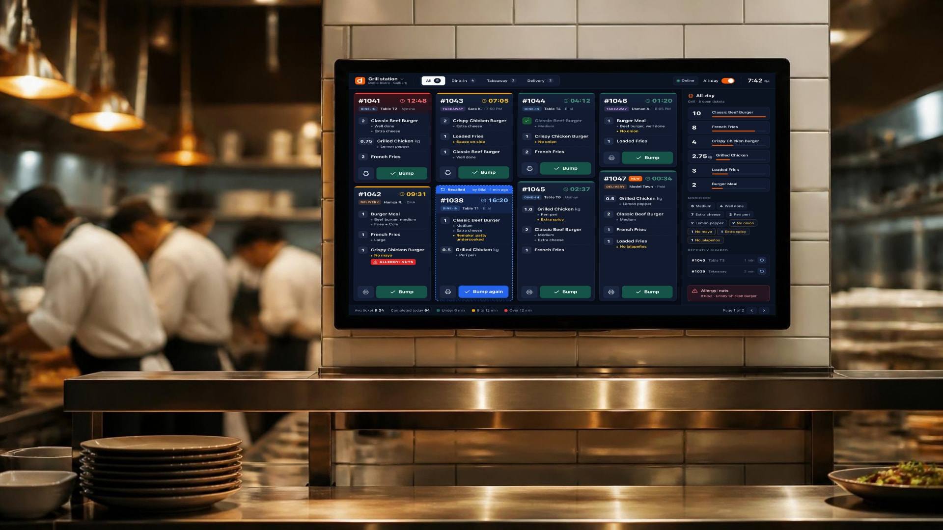 Kitchen displays