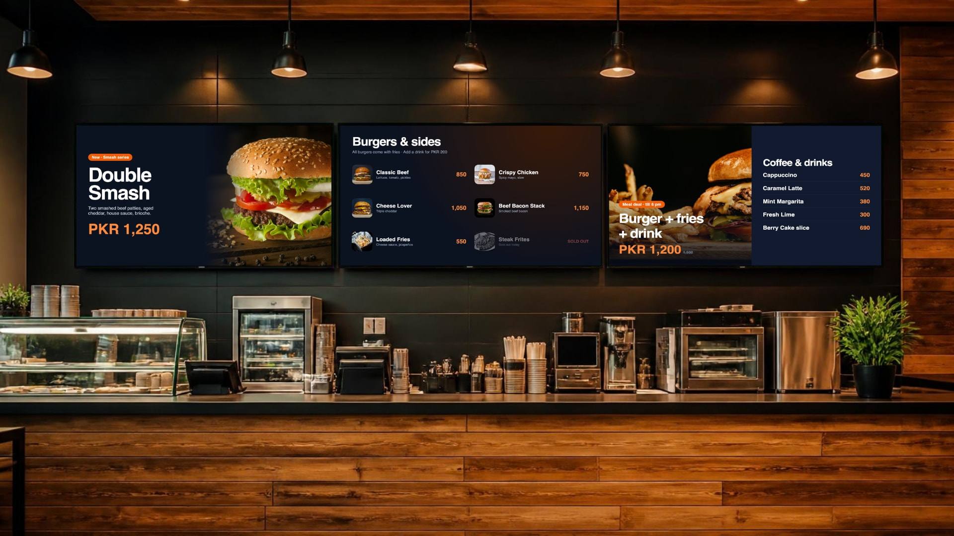Digital menu boards